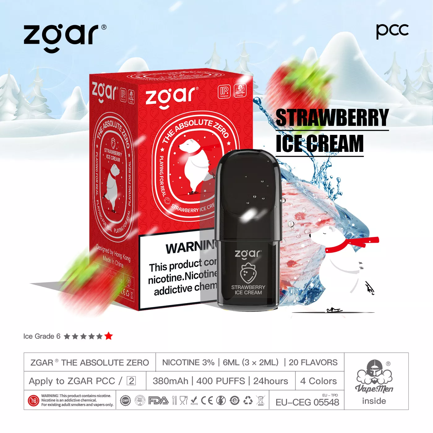 Zgar-Absolute-Zero-Mesh-Pod-Strawberry-Ice-Cream