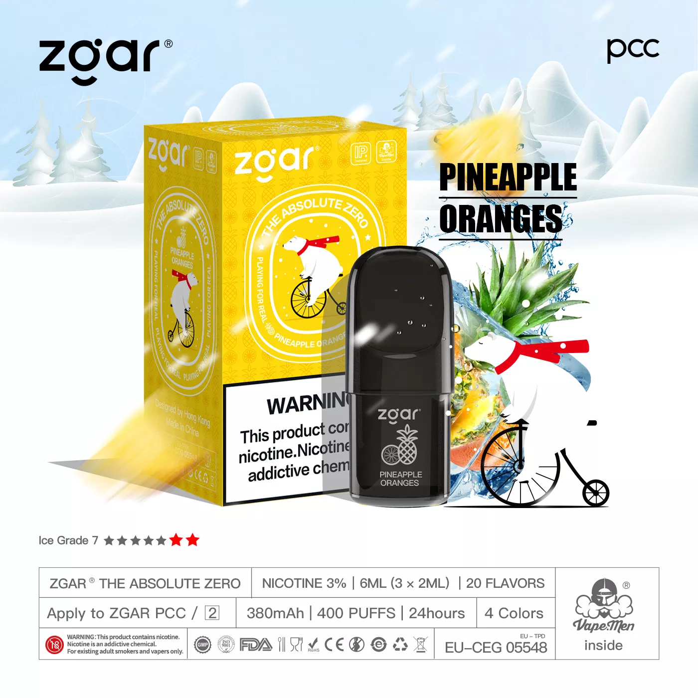 Zgar-Absolute-Zero-Mesh-Pod-Pineapple-Oranges