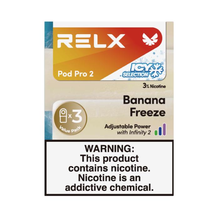 RELX Pro 2 – 3 Pods 3% – Banana Freeze