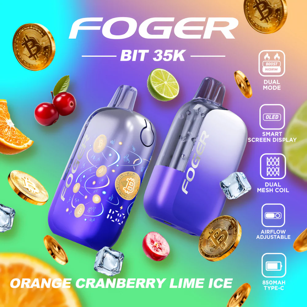 Orange Cranberry Lime Ice – Foger Bit 35K Disposable Vape